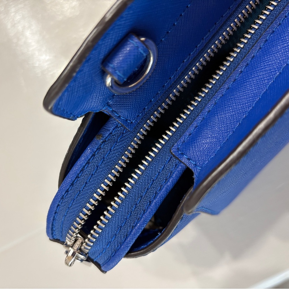 Michael Kors Royal Blue Selma Satchel Purse - Picture 4 of 10